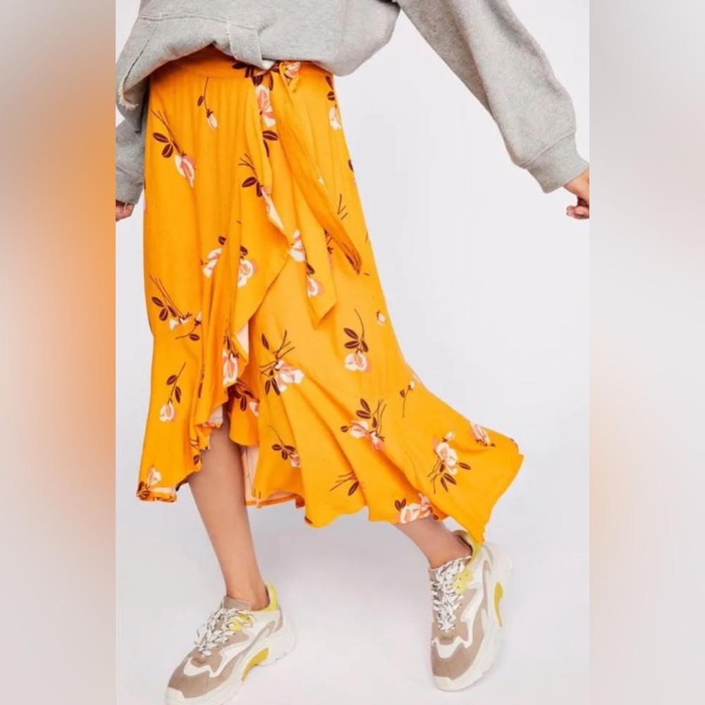 Free People Heart Of The City Wrap Skirt Size 8